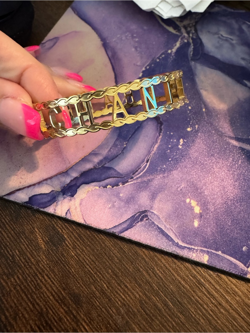 Beautiful 18k plated bangle